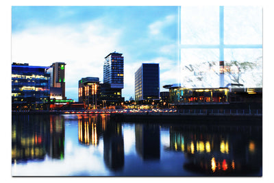 Media City Twilight - Acrylic Print - Rare Edition Category