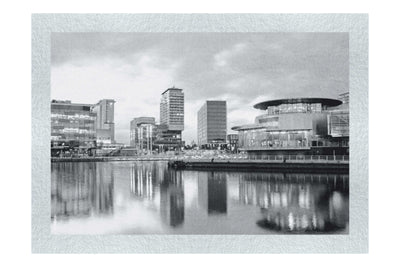 Media City Twilight - Monochrome Fine Art Print - Rare Edition Category