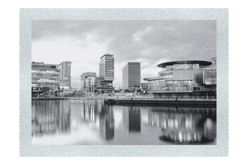 Media City Twilight - Monochrome Fine Art Print - Rare Edition Category