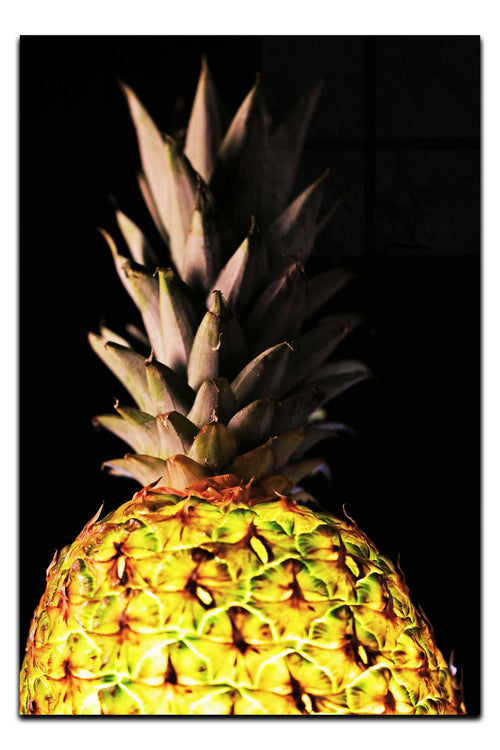 Pineapple Noir- Acrylic Print - Food Art Category