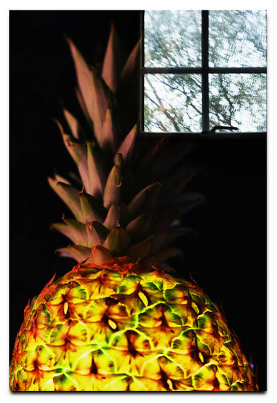 Pineapple Noir- Acrylic Print - Food Art Category