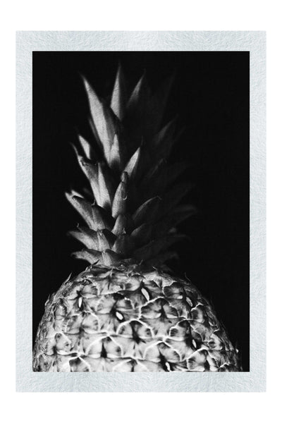 Pineapple Noir- Monochrome Fine Art Print - Food Art Category