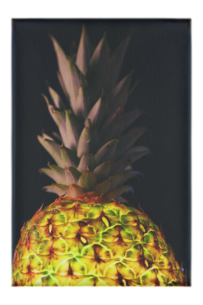 Pineapple Noir - Canvas Print - Food Art Category