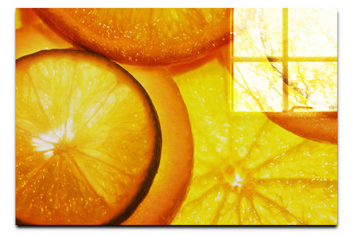 Citrus Crescents - Acrylic Print - Food Art Category