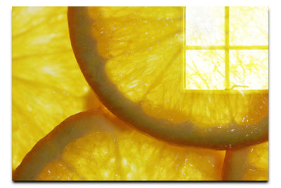 Citrus Sunburst: Orange Slice Symphony - Acrylic Print - Food Art Category