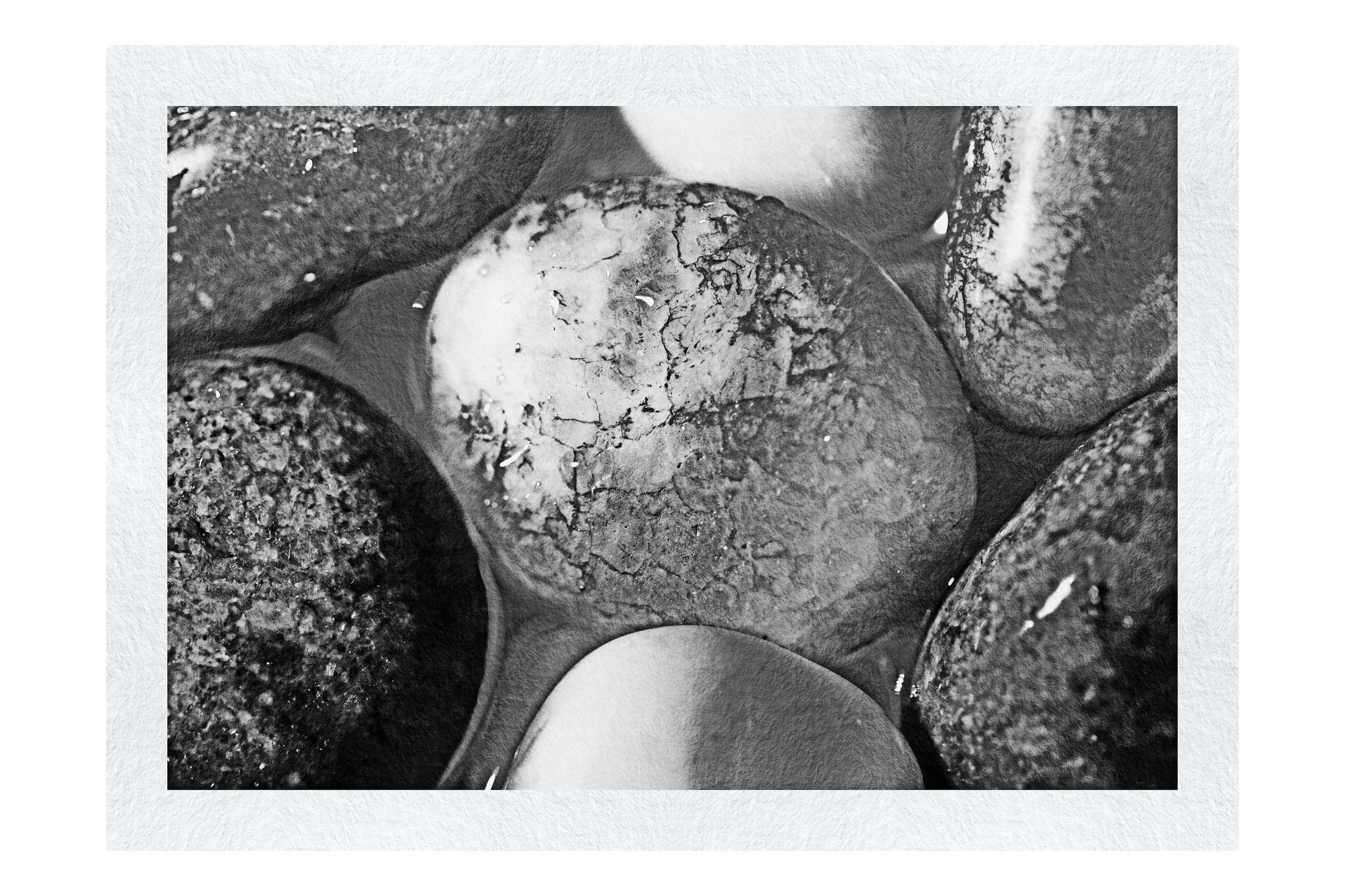 Aquatic Constellations: Pebbles in Blue - Fine Art Print - Creative Category