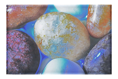 Aquatic Constellations: Pebbles in Blue - Canvas Print - Creative Category