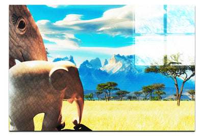 Surreal Elephant Landscape - Acrylic Print - Rare Edition Category