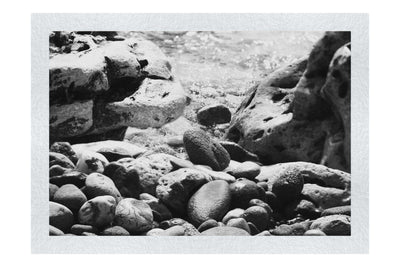 Wave On Pebbles - Monochrome Fine Art Print - Rare Edition Category